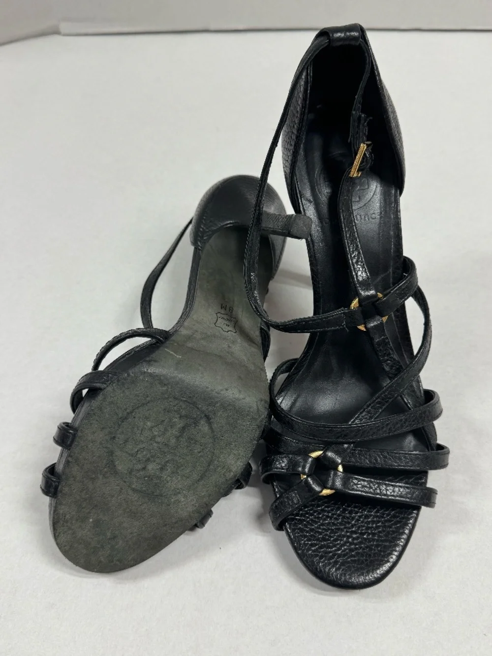 Tory Burch - Elizabella Strappy Heeled Sandals - Size 8.‎